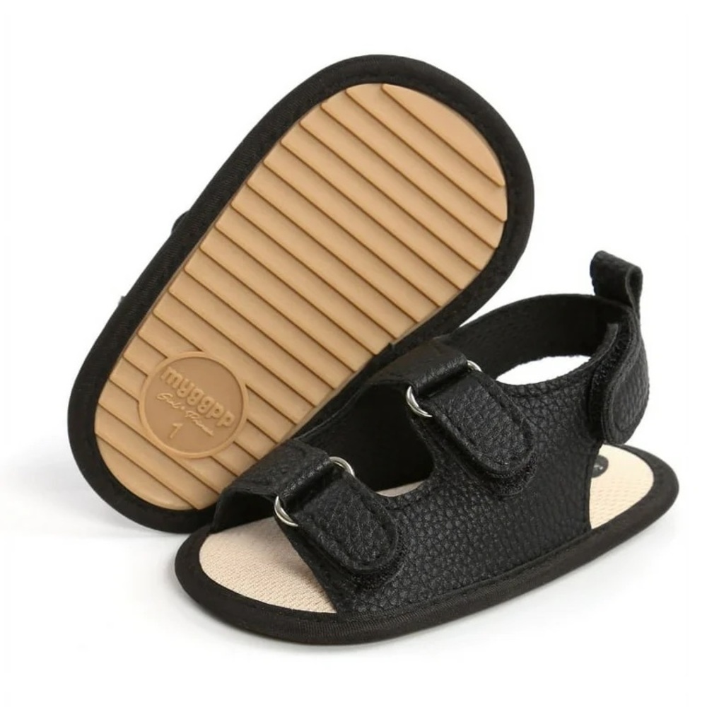Black Kids Sandals! NWT 0-6m